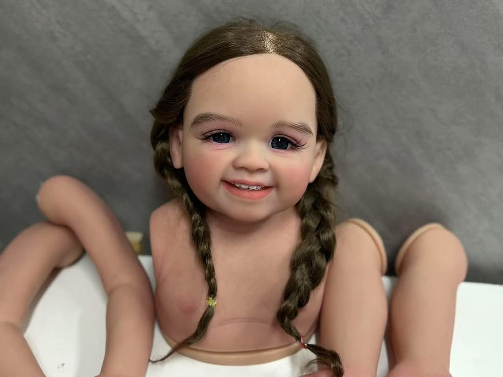 Custom Made Artist Painted Shanti Kits With Hand-Rooted Hair With Connectors With Cloth Body