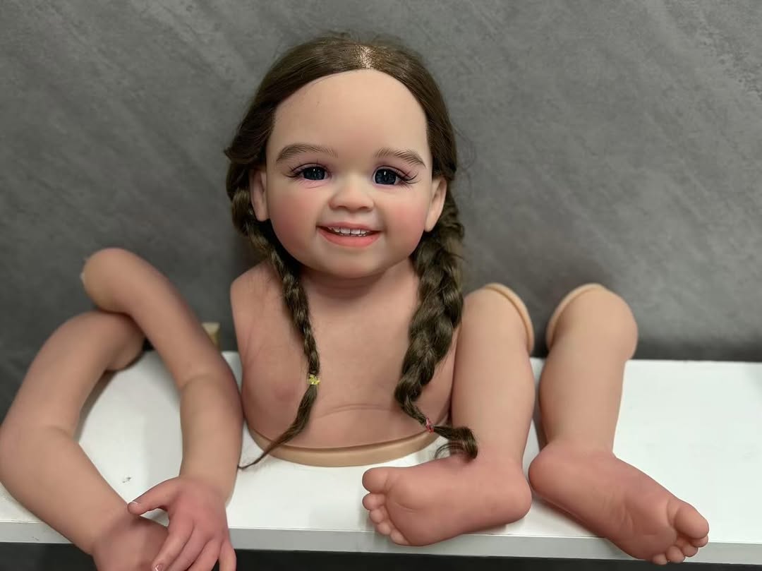 Custom Made Artist Painted Shanti Kits With Hand-Rooted Hair With Connectors With Cloth Body