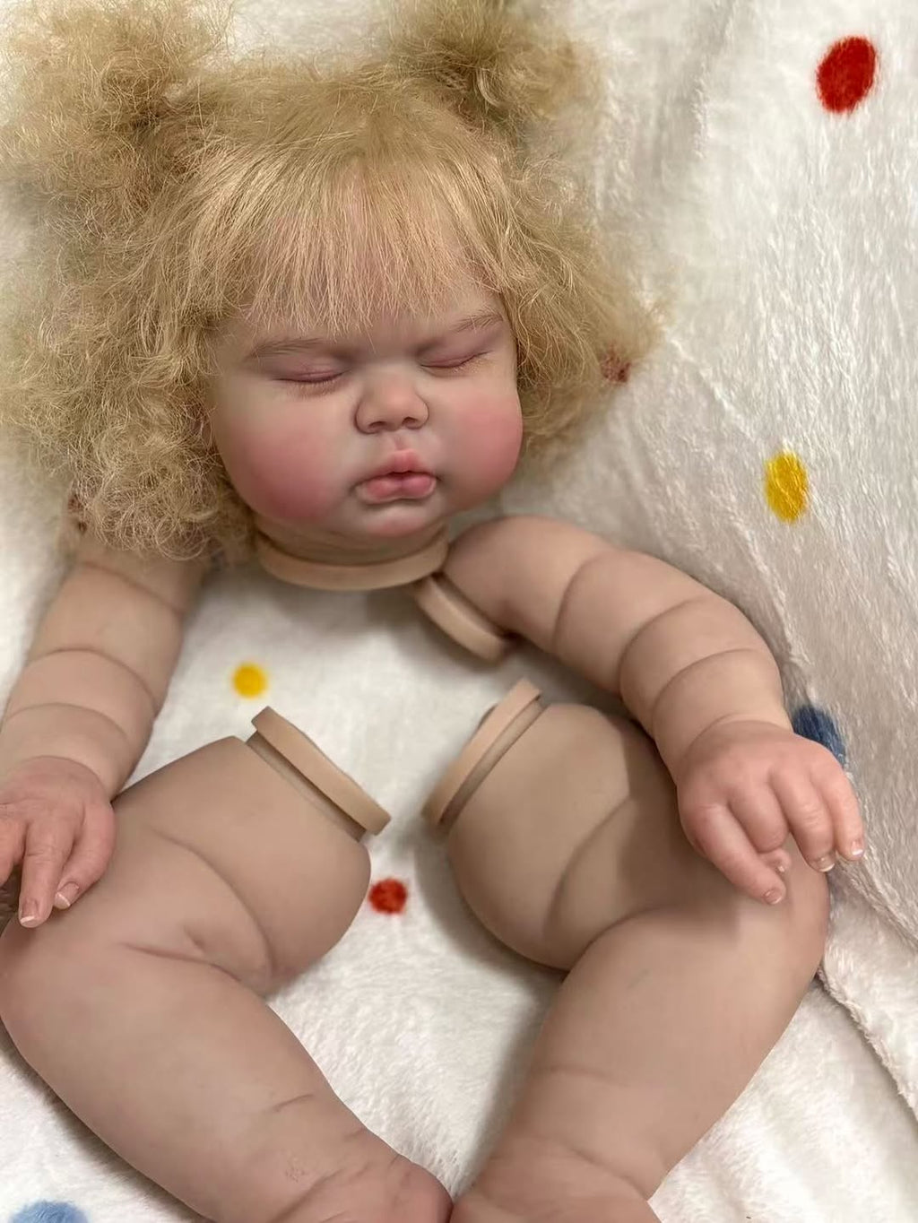 Boneca Reborn personalizada pintada de 25 polegadas Pickle com cabelo enraizado à mão e corpo de pano