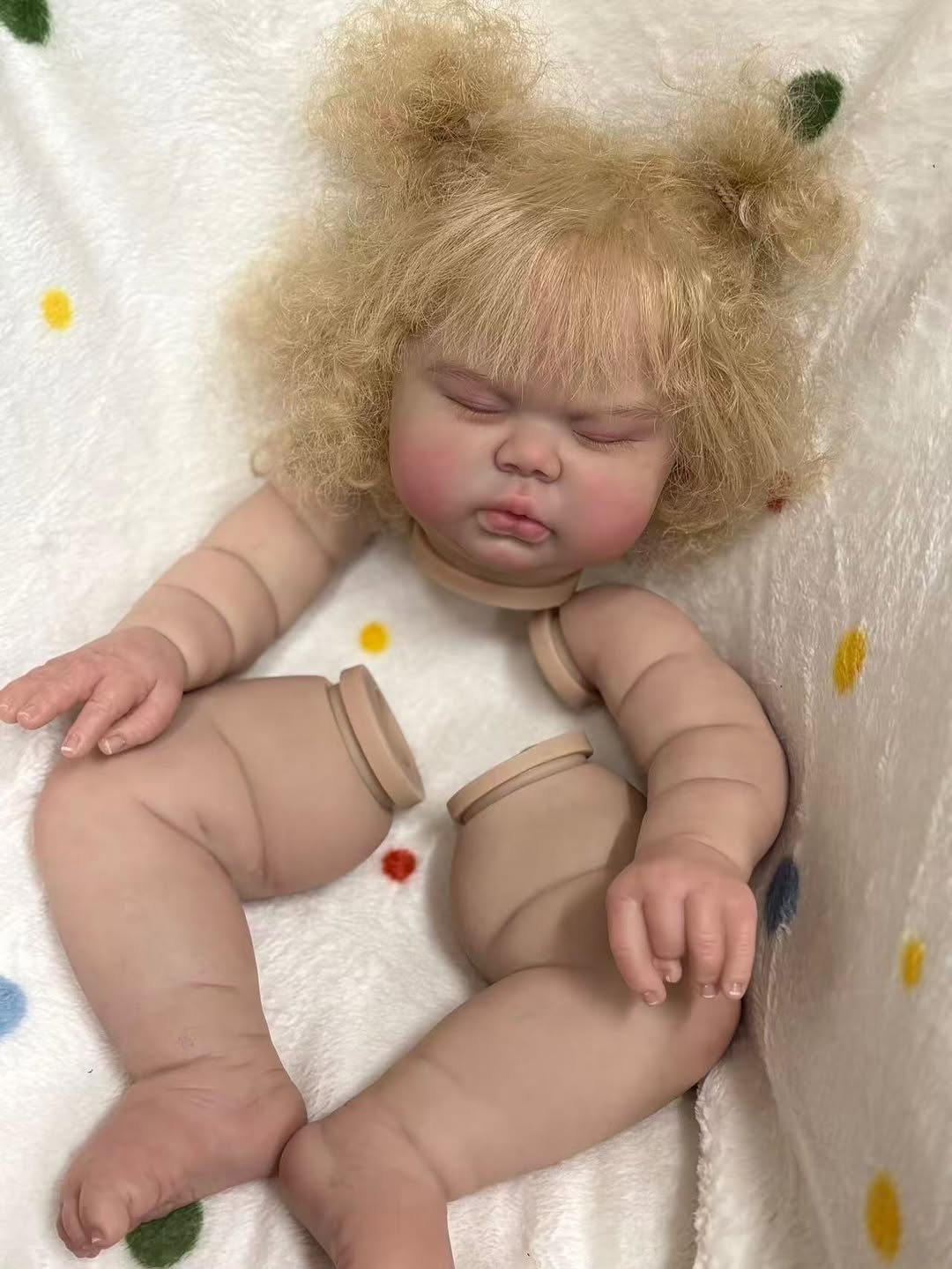 Boneca Reborn personalizada pintada de 25 polegadas Pickle com cabelo enraizado à mão e corpo de pano