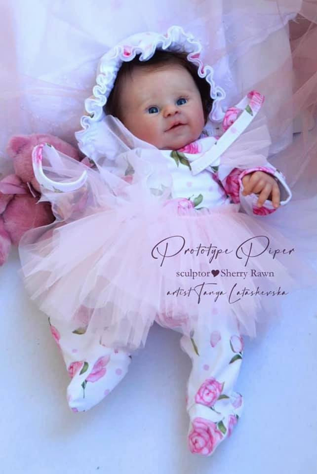 Pre-Order 18inch Reborn baby Piper unpainted kit with cloth body ship in 20 days