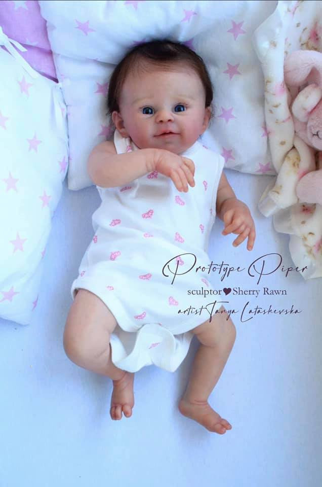 Pre-Order 18inch Reborn baby Piper unpainted kit with cloth body ship in 20 days