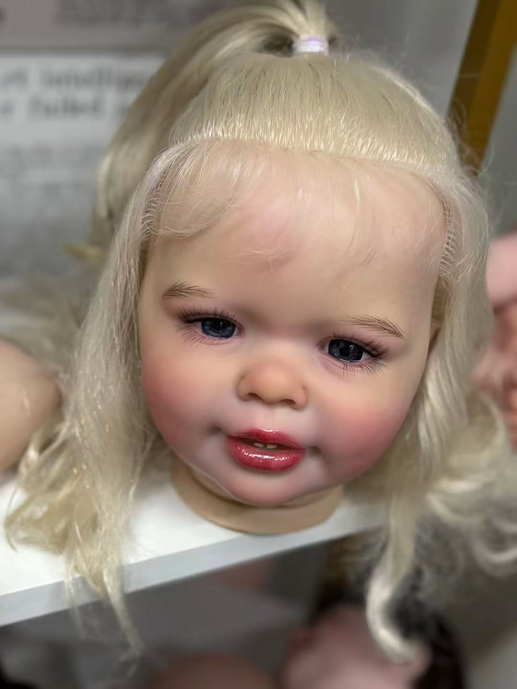 Custom Made Artist painted Kit 28’’ Reborn Katie Marie With Hand-Rooted with cloth body