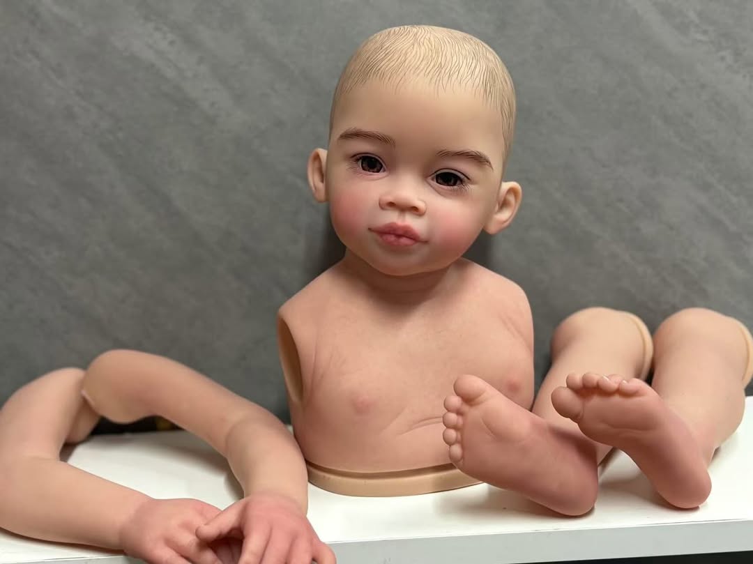 Artist Custom Made 32inch Reborn baby Meili With Hand-Painted Hair With cloth body /connectors