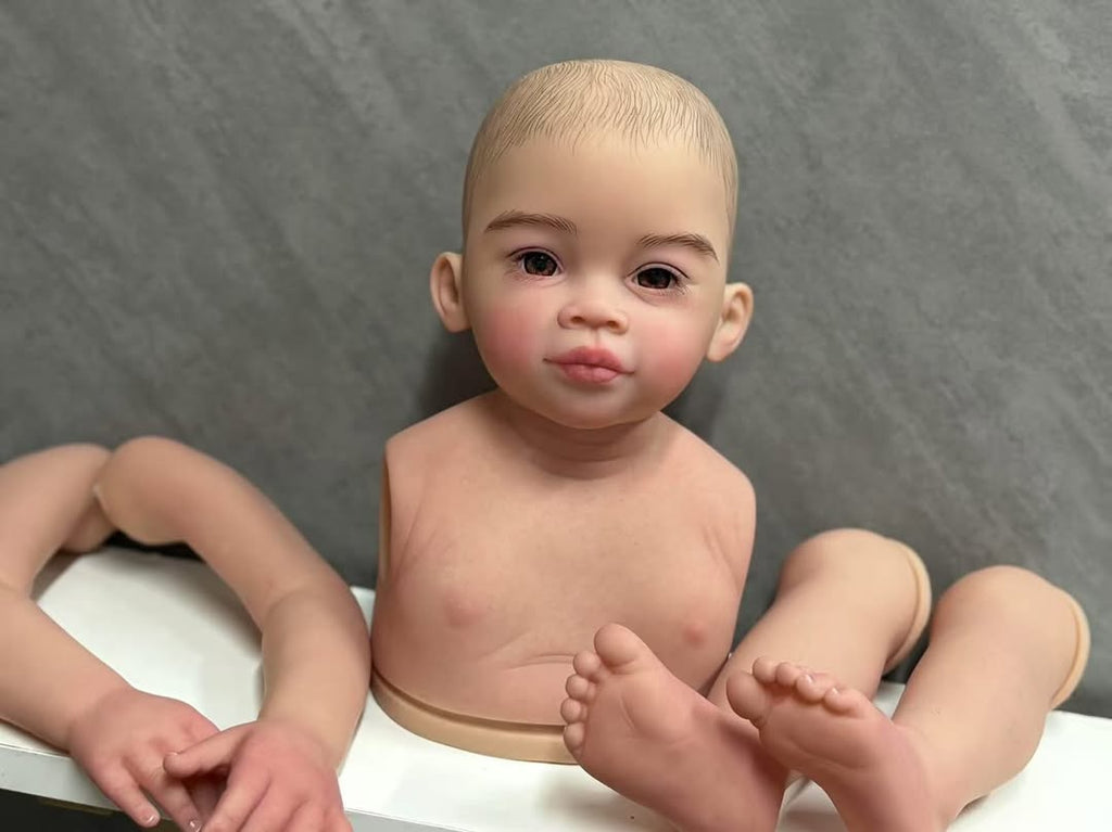 Artist Custom Made 32inch Reborn baby Meili With Hand-Painted Hair With cloth body /connectors