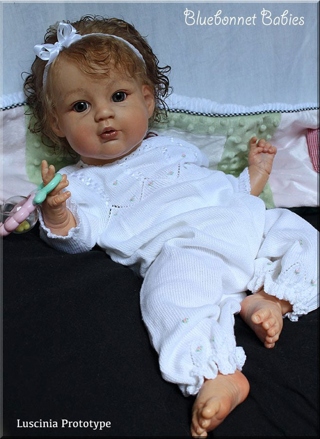 Pre-Order 21inch Reborn Baby Luscinia Unpainted Kits With Cloth Body Ship in 20 days
