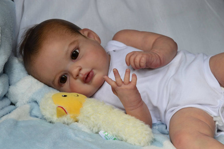 Pre-Order 21inch Reborn Baby Luscinia Unpainted Kits With Cloth Body Ship in 20 days