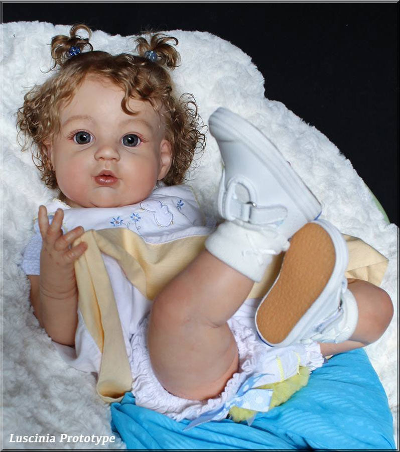 Pre-Order 21inch Reborn Baby Luscinia Unpainted Kits With Cloth Body Ship in 20 days