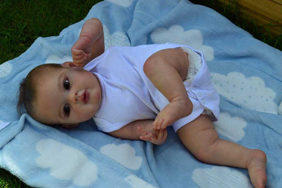 Pre-Order 21inch Reborn Baby Luscinia Unpainted Kits With Cloth Body Ship in 20 days