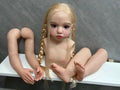 116cm Custom Made Reborn Aloenka With Hand-Rooted Hair Painted Kit with cloth body with connectors