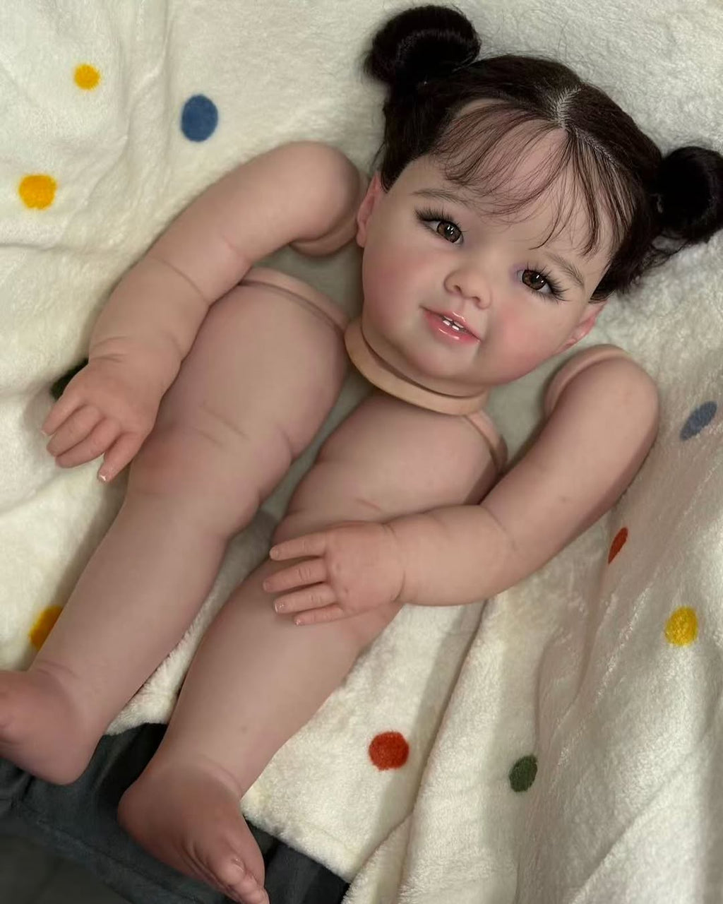 Custom Made artist Painted Kit 30inch Reborn Baby Madeline With Hand-rooted hair DIY PART With cloth body