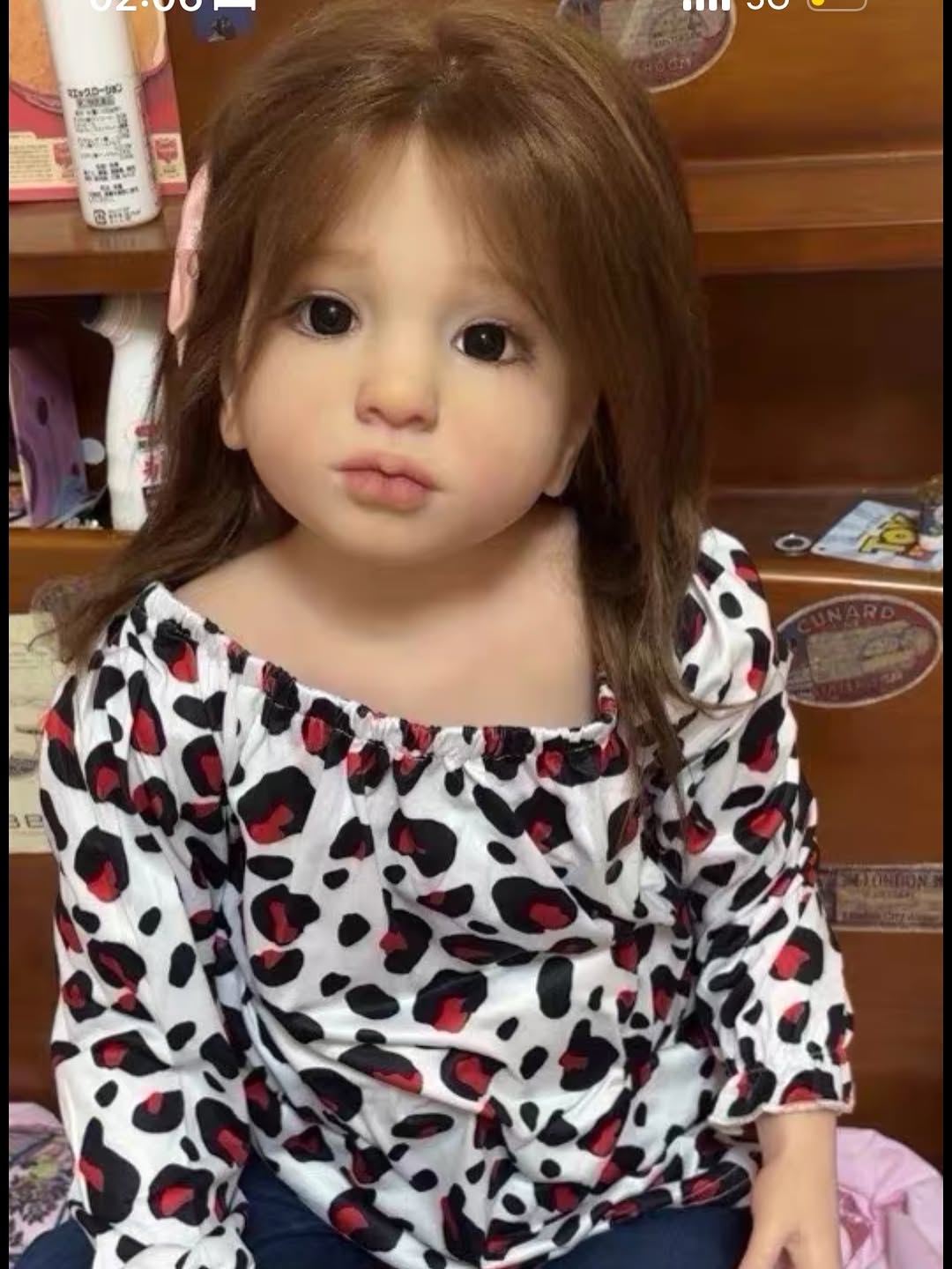 Custom Made 42’’Reborn Baby Aloenka With Hand-Rooted Hair 2 Versions Painted Kit/Finished Doll Artist Genesis Painted