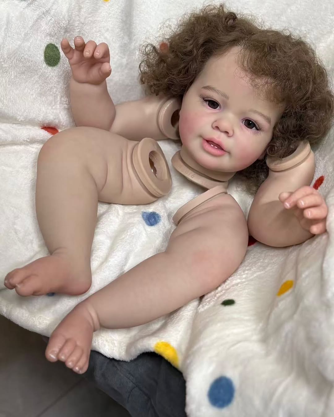 Custom Made Artist painted Kit 28’’ Reborn Katie Marie With Hand-Rooted with cloth body