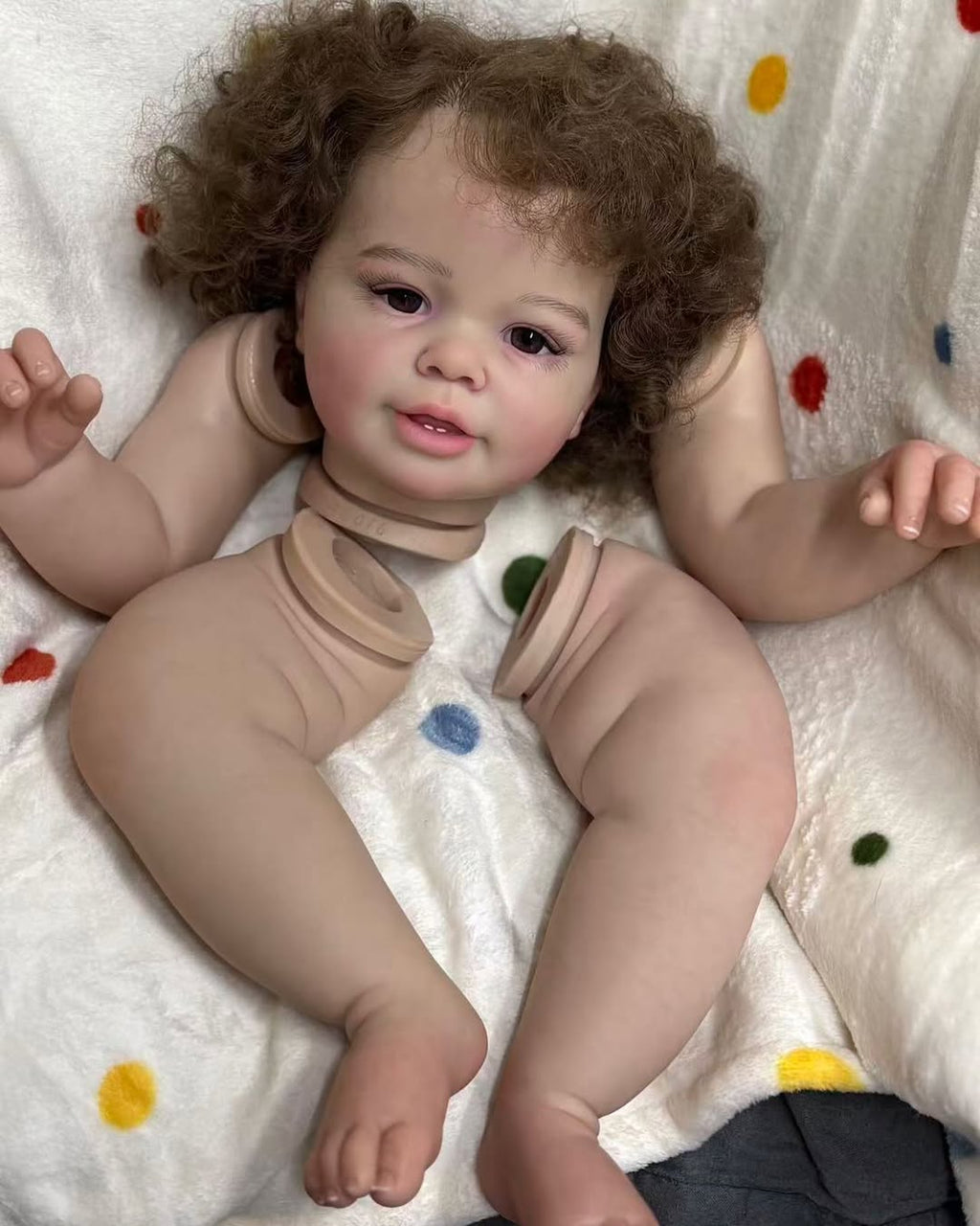 Custom Made Artist painted Kit 28’’ Reborn Katie Marie With Hand-Rooted with cloth body