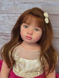 42inch Custom Made Reborn Baby Reborn Baby Aloenka with hand-rooted hair 2 Versions Artist Genesis Painted
