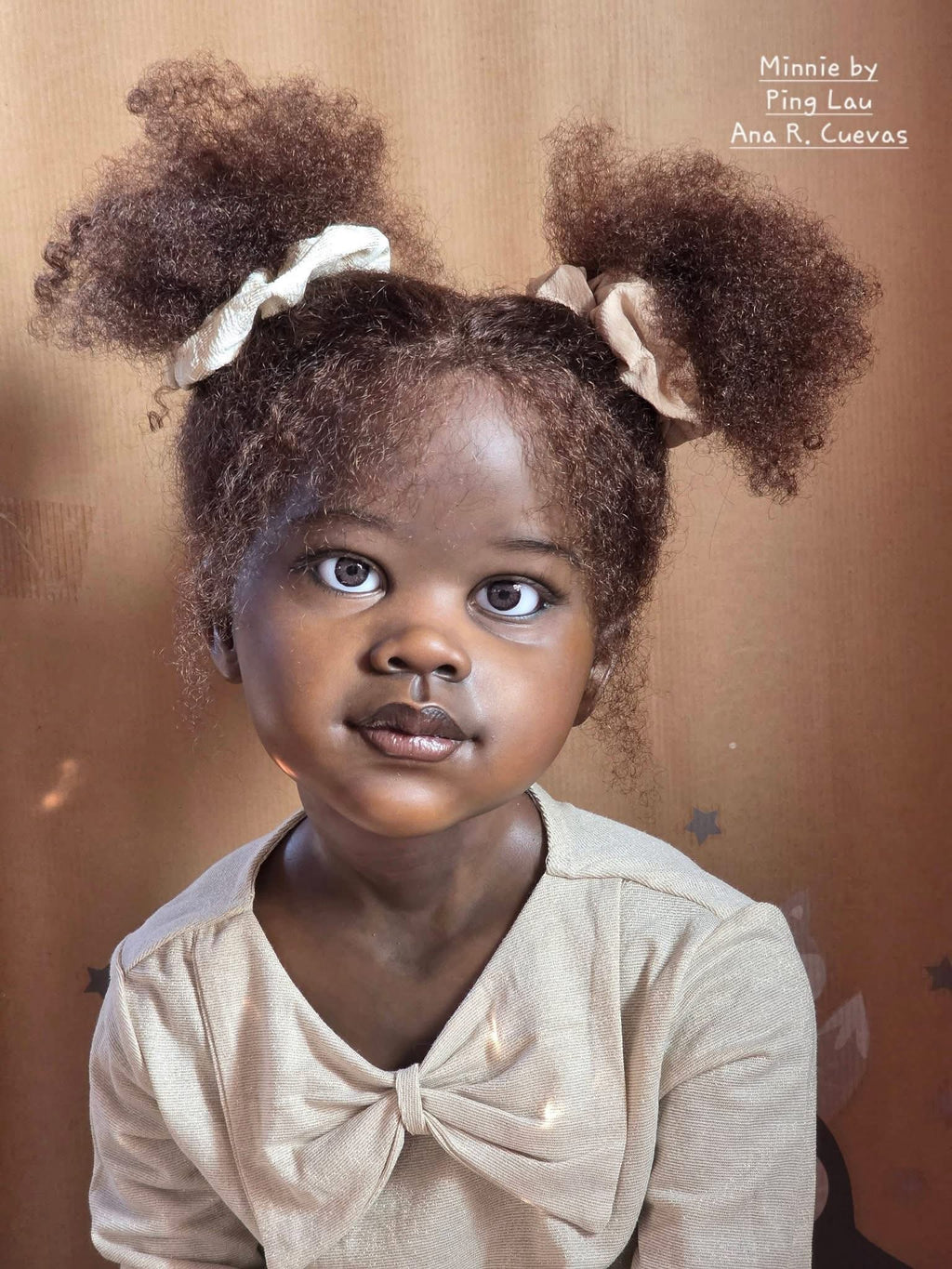 46inch Custom made Artist painted Reborn Baby Minnie With hand-rooted hair 2Versions