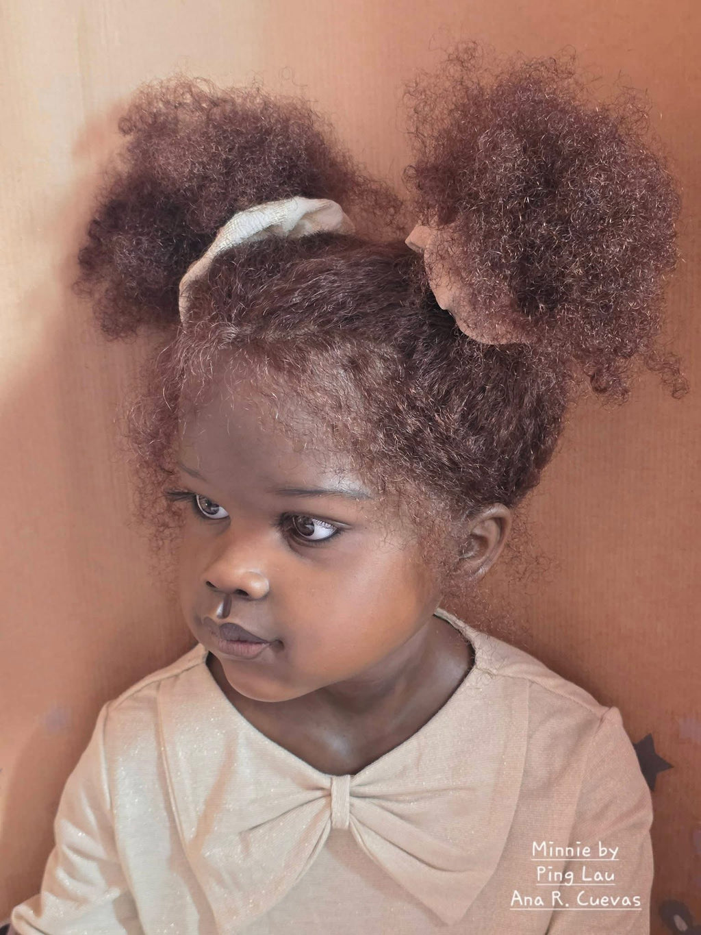 46inch Custom made Artist painted Reborn Baby Minnie With hand-rooted hair 2Versions