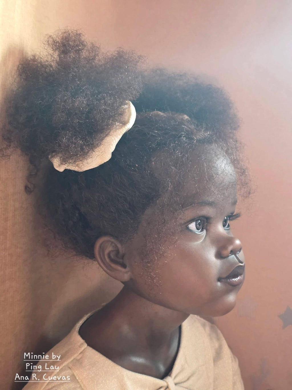 46inch Custom made Artist painted Reborn Baby Minnie With hand-rooted hair 2Versions