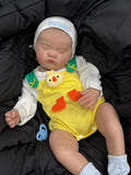 Custom Made Reborn Baby 21inch Ashia With Painted Hair Already Finished Hair With Cute Dress