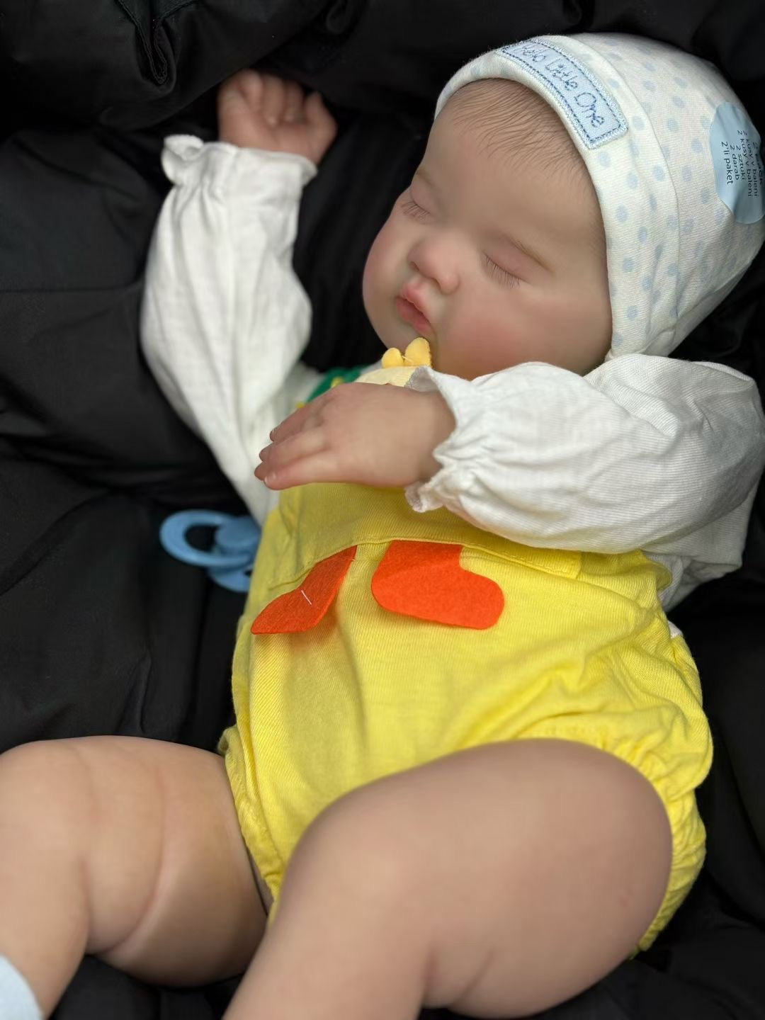 Custom Made Reborn Baby 21inch Ashia With Painted Hair Already Finished Hair With Cute Dress