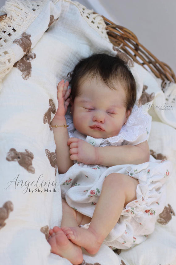 Pre-Order Ship in 30 days Angelina By Shi Mrofka 
19" UNFINISHED ReBorn Doll Kit w Full Limbs