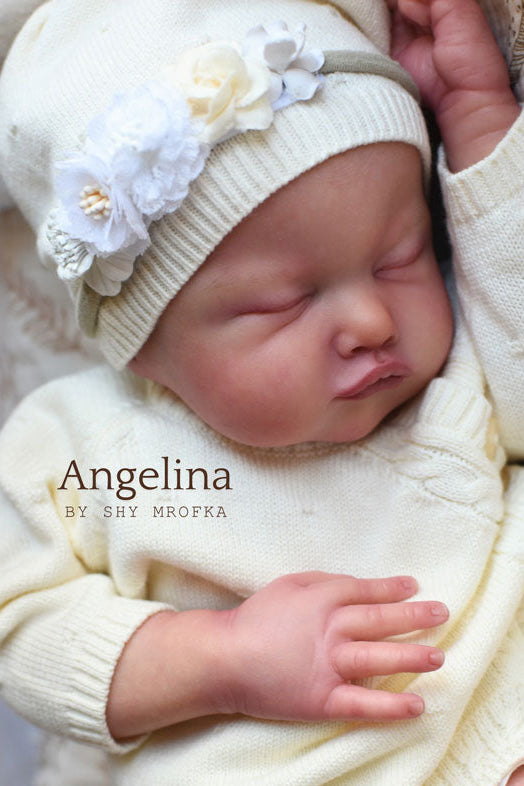 Pre-Order Ship in 30 days Angelina By Shi Mrofka 
19" UNFINISHED ReBorn Doll Kit w Full Limbs