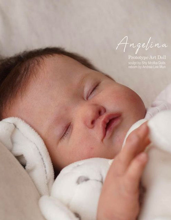 Pre-Order Ship in 30 days Angelina By Shi Mrofka 
19" UNFINISHED ReBorn Doll Kit w Full Limbs