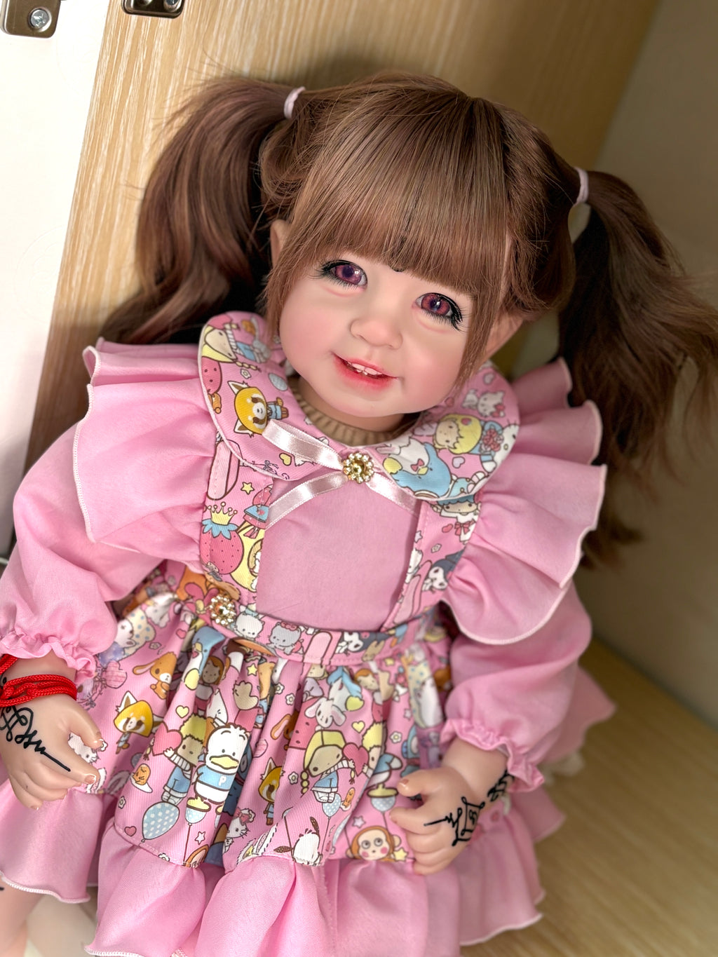 Custom 55cm Artist Painted Thai Doll With Wig Already Finished Doll with cute dress