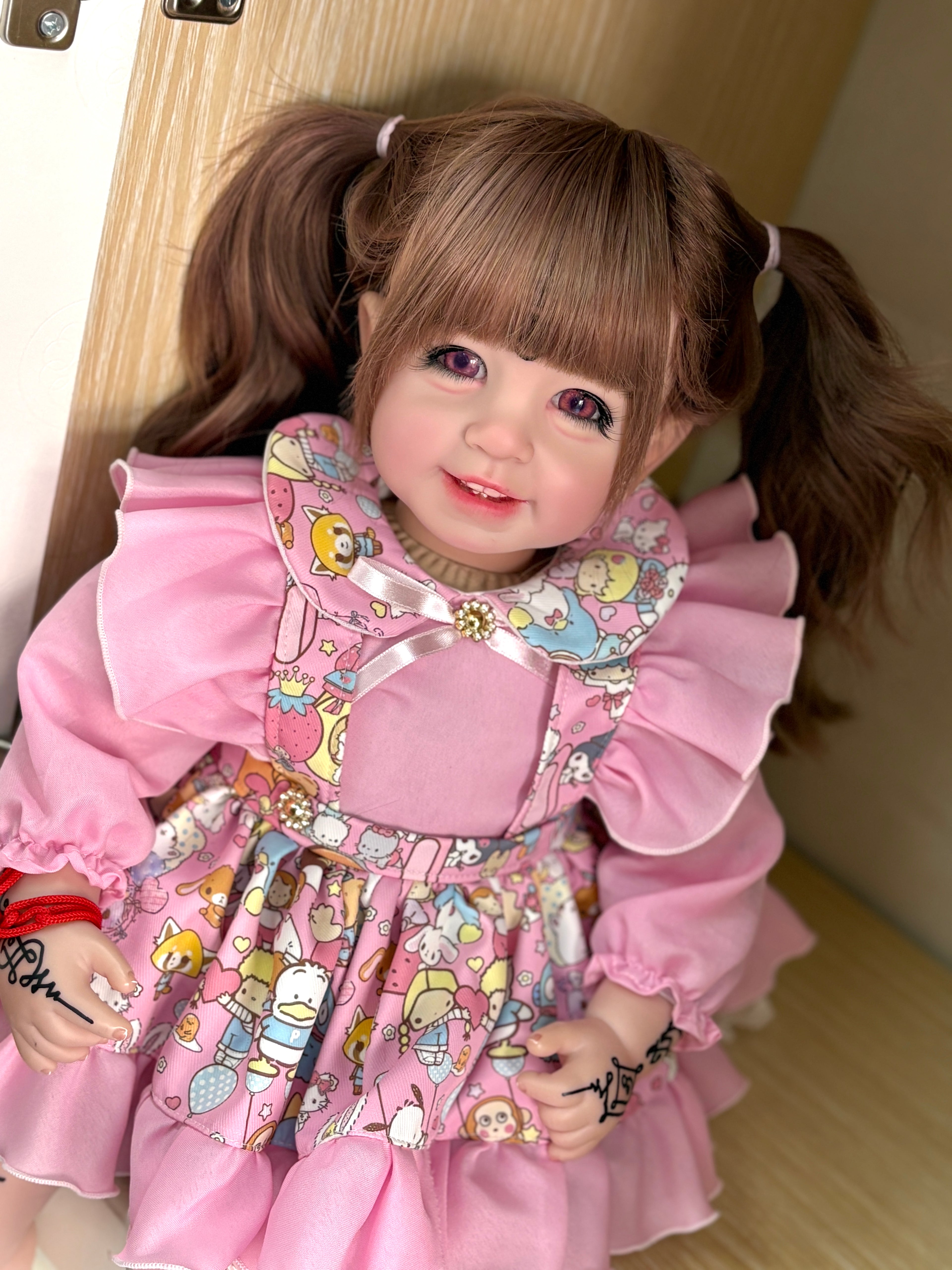 Custom 55cm Artist Painted Thai Doll With Wig Already Finished Doll with cute dress