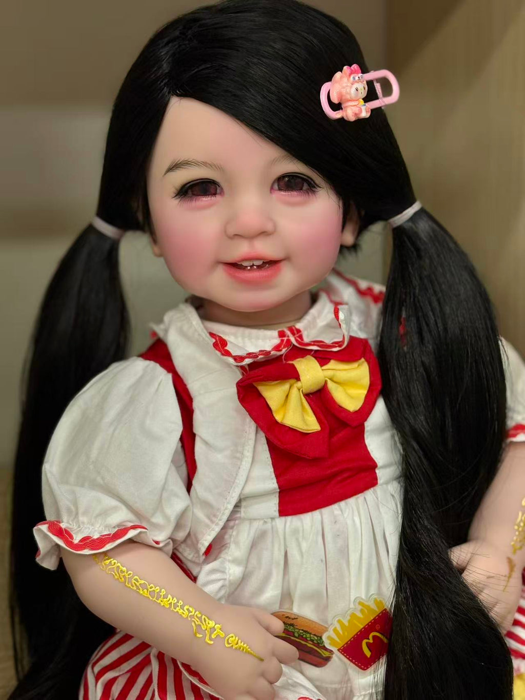 Custom 55cm Artist Painted Thai Doll With Wig Already Finished Doll with cute dress