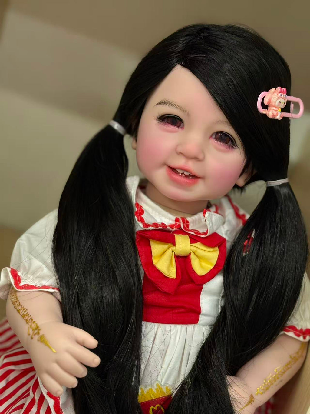 Custom 55cm Artist Painted Thai Doll With Wig Already Finished Doll with cute dress