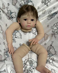 Custom Made Reborn Baby Maxi With Hand-Rooted Hair Painted Kit With Cloth Body Artist Genesis Painted