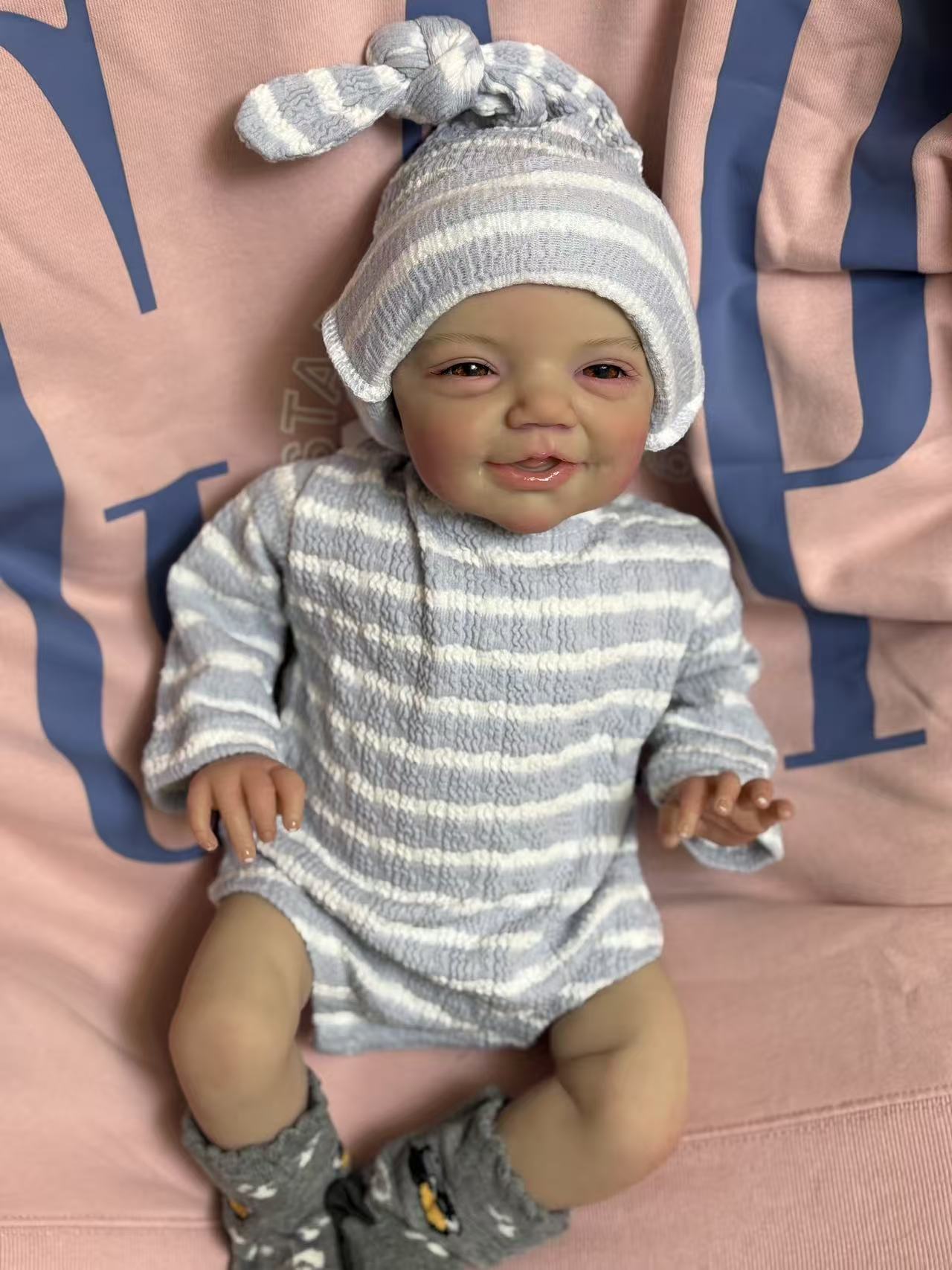 In Stock Clearance 49cm Reborn Baby Charlie Already Finished Doll Ship In 24 hours