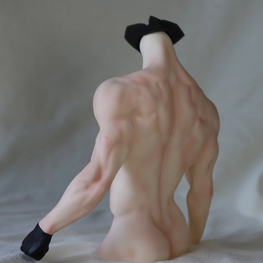 Custom Made 1/3 Scale Muscular Male BJD Torso Stand - 3 Points SD Doll Strong Man Body Bust Display Stand for Head Sculpt & Art Display