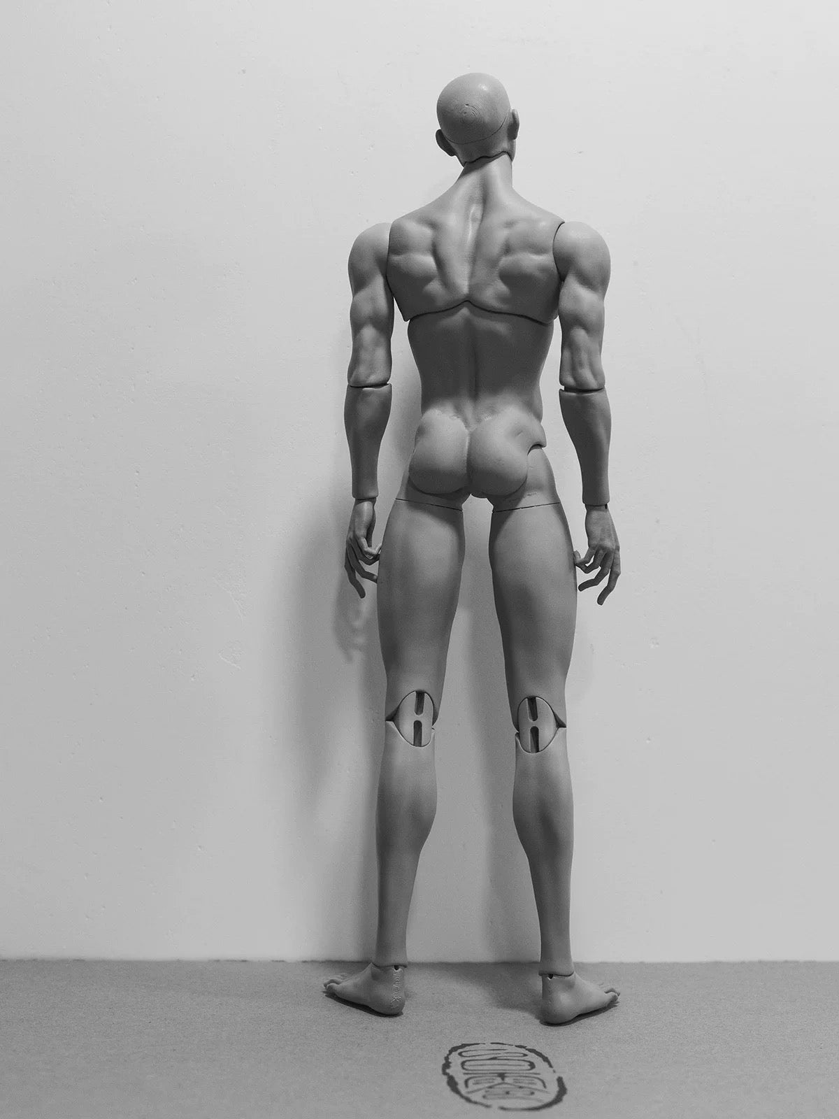 Custom Made 1/6 Scale 31cm Muscular Male BJD Doll Body - 3# Strong Uncle Style Resin Doll Body with Head Sculpt, Multiple Skin Tones for Custom Art Doll & Collectors