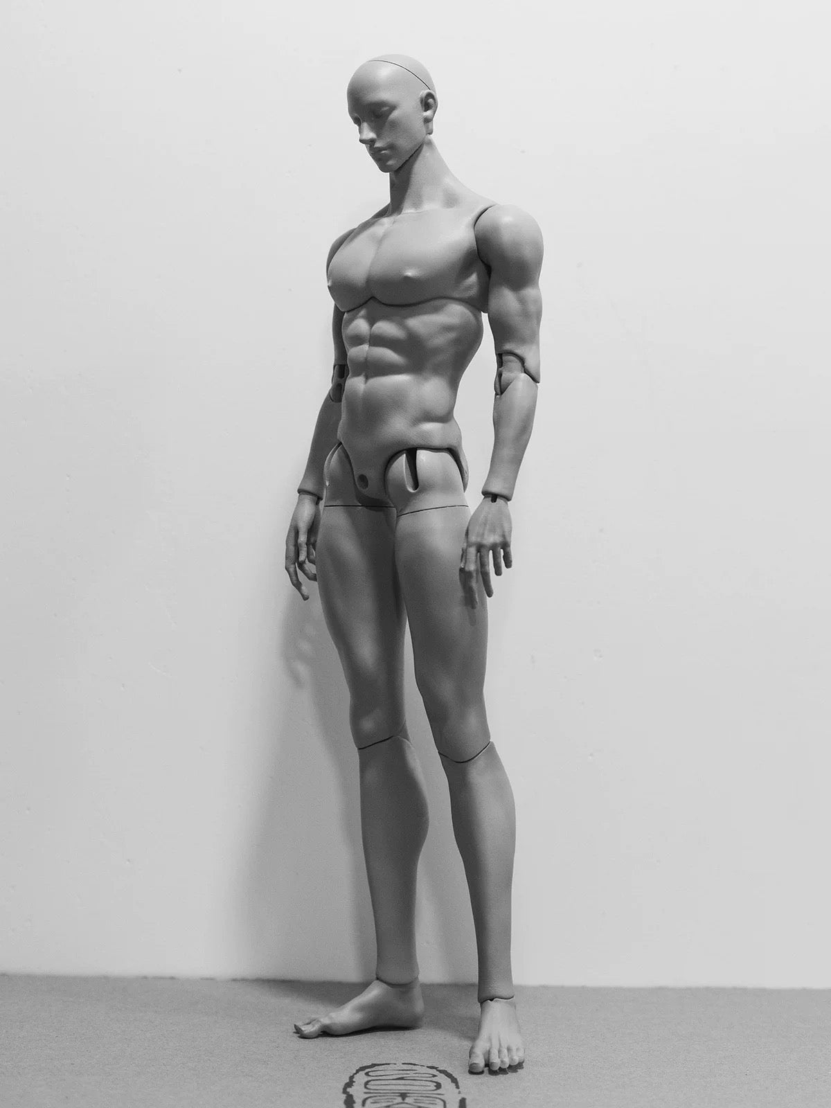 Custom Made 1/6 Scale 31cm Muscular Male BJD Doll Body - 3# Strong Uncle Style Resin Doll Body with Head Sculpt, Multiple Skin Tones for Custom Art Doll & Collectors