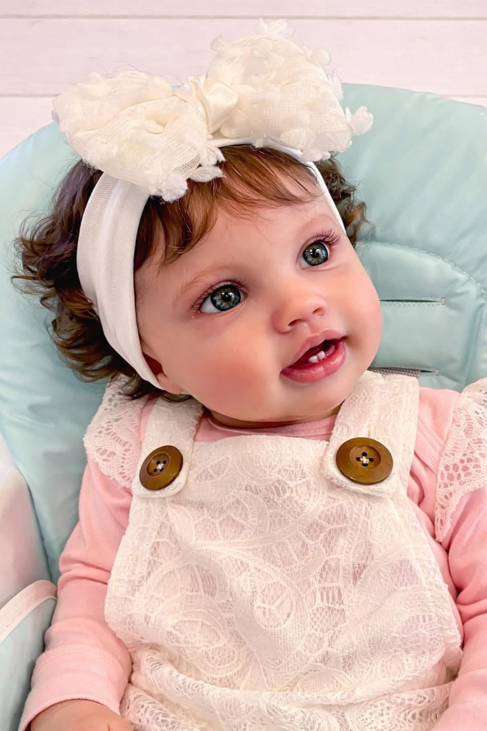Custom Made 24inch Handmade Brown Hair Real Toddler Girl Reborn Baby Doll Lottie Finished Doll