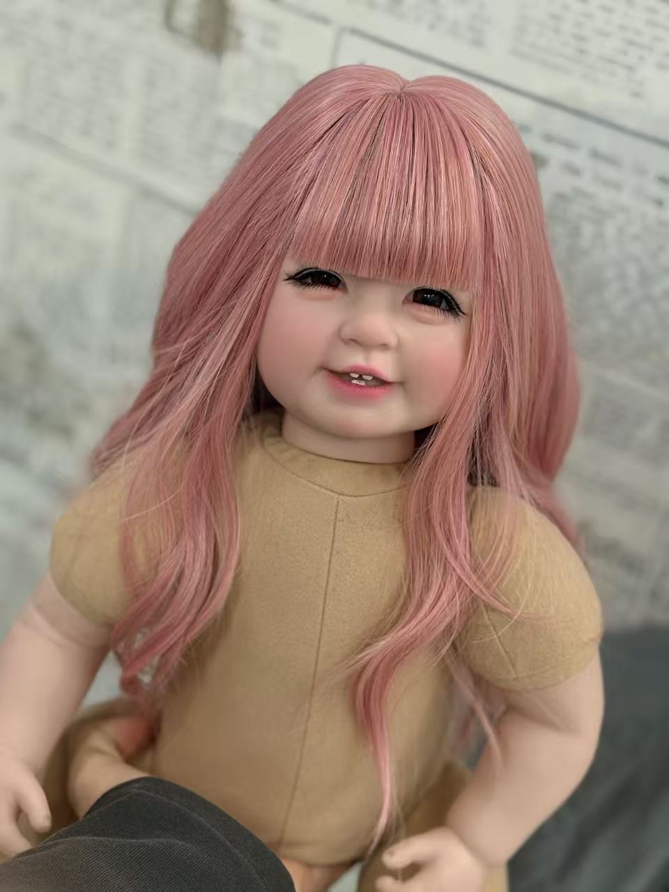 Custom 55cm Artist Painted Thai Doll With Wig Already Finished Doll with cute dress