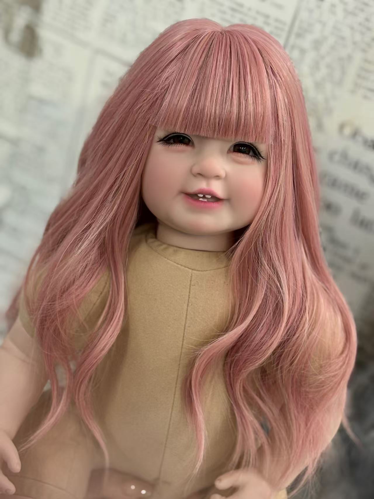 Custom 55cm Artist Painted Thai Doll With Wig Already Finished Doll with cute dress