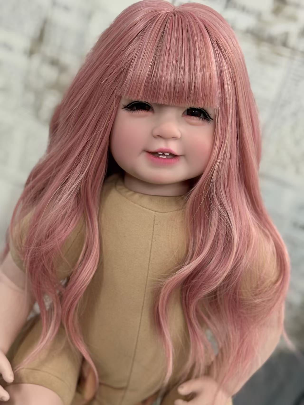 Custom 55cm Artist Painted Thai Doll With Wig Already Finished Doll with cute dress