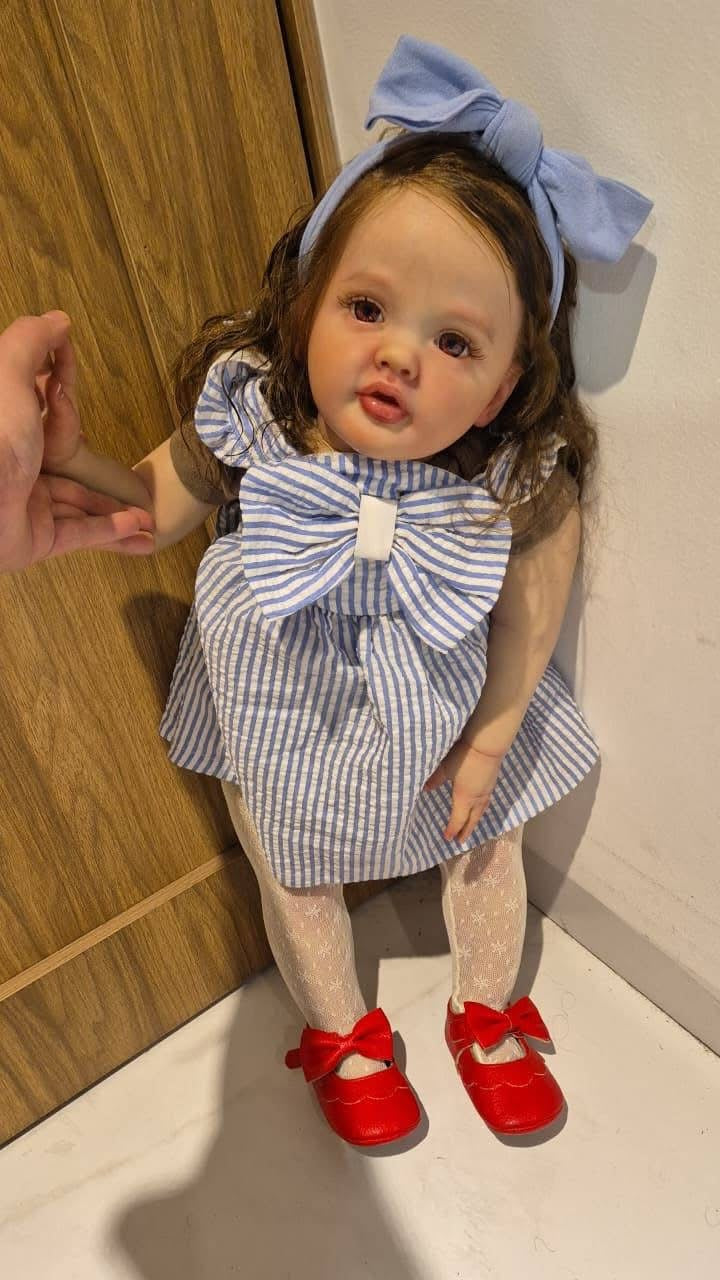 Handmade Custom Made Realistic Reborn Baby Doll Betty - 28inch Lifelike Silicone Baby with Hand-Rooted Hair