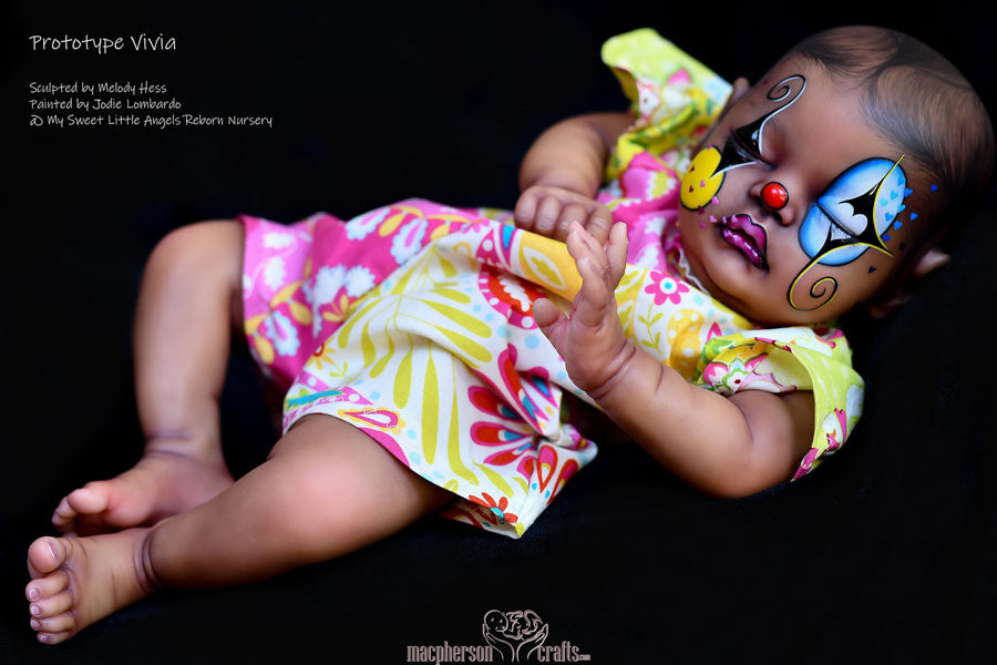 Vivia By Melody Hess 19inch Reborn Baby Unpainted Kit with cloth body Ship in 15days Pre-order