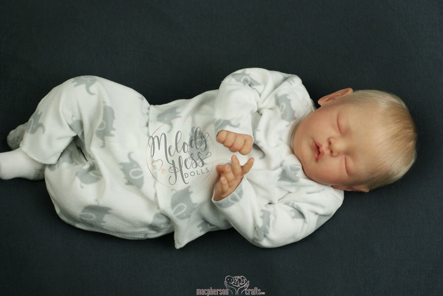 Vivia By Melody Hess 19inch Reborn Baby Unpainted Kit with cloth body Ship in 15days Pre-order