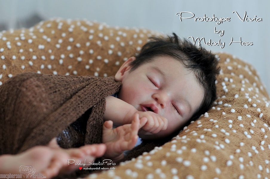 Vivia By Melody Hess 19inch Reborn Baby Unpainted Kit with cloth body Ship in 15days Pre-order