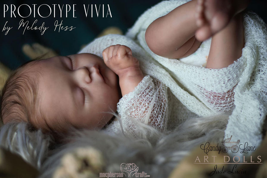 Vivia By Melody Hess 19inch Reborn Baby Unpainted Kit with cloth body Ship in 15days Pre-order
