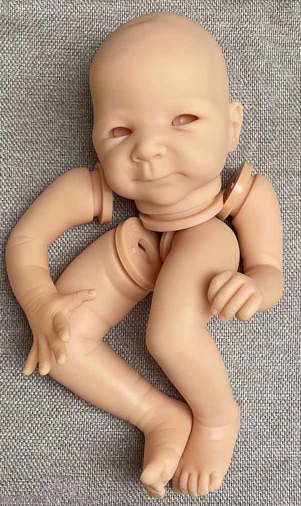 Xia By Adrie Stoete 17inch Reborn Baby unpainted Kit with cloth body pre-order ship in 15 days