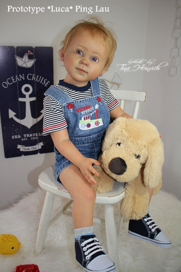 Luca Reborn Vinyl Toddler Doll Kit by Ping Lau 30"