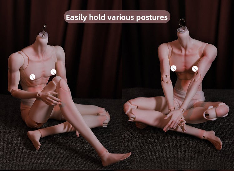 1/4 Scale Xue Er II Male BJD Body | Articulated Resin Muscle Teen Doll (With Hands)