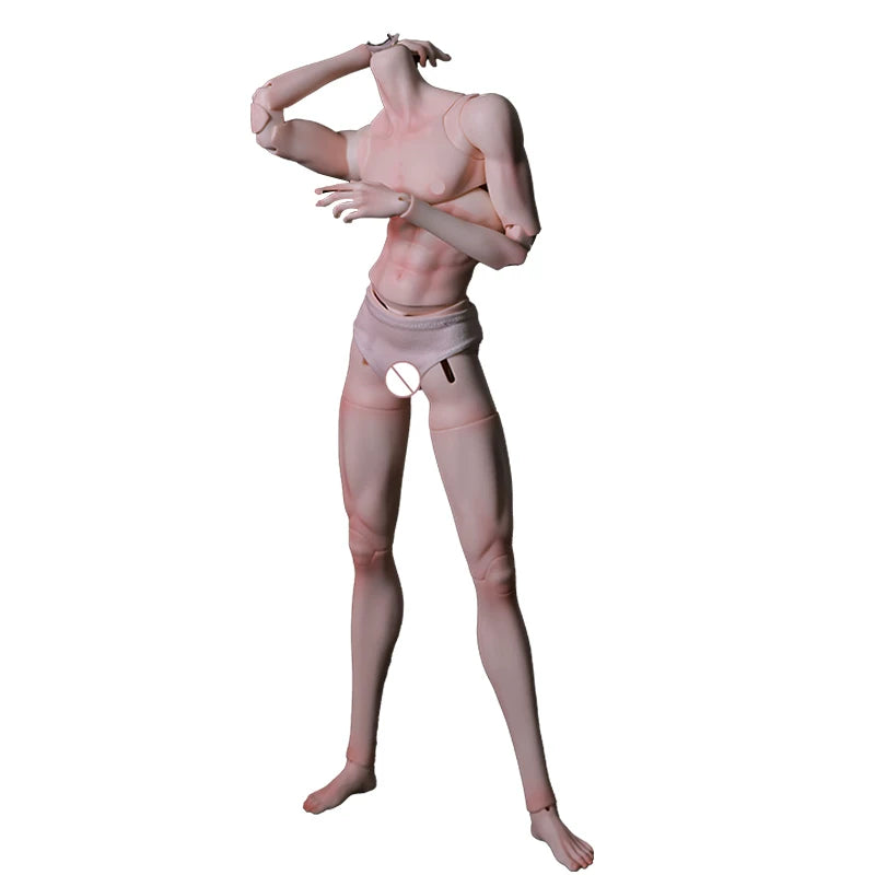 1/4 Scale Xue Er II Male BJD Body | Articulated Resin Muscle Teen Doll (With Hands)