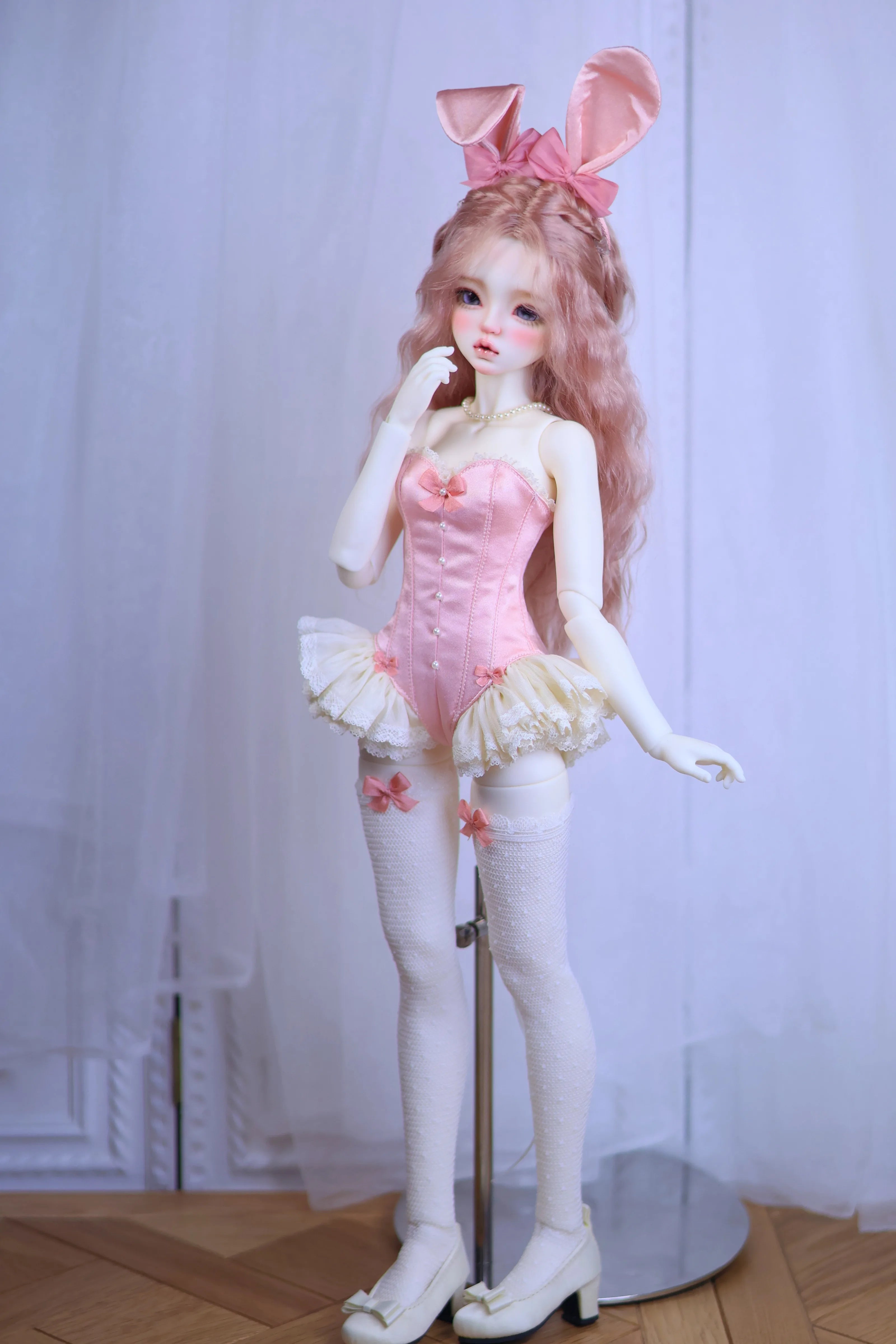 BJD 1/4 Xiongmei Bunny Bodysuit - Customizable Doll Clothing for MDD, MSD, Xiongmei Dolls